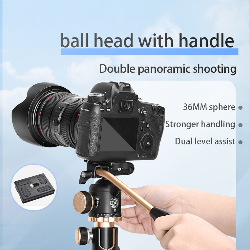 QINGZHUANGSHIDAI Q888 Portable Aluminium Alloy Photography Horizontal Tripod Monopod Stand with Ball Head for DSLR Camera QINGZHUANGSHIDAI Q888 Portable Aluminium Alloy Photography Horizontal Tripod Monopod Stand with Ball Head for DSLR Camera